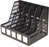 A Picture of product AVT-34092 Advantus® Magazine File,  Five Slots, Black