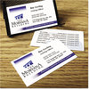 A Picture of product AVE-8871 Avery® Premium Clean Edge® Business Cards True Print Inkjet, 2 x 3.5, White, 200 10 Cards/Sheet, 20 Sheets/Pack