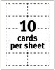 A Picture of product AVE-8871 Avery® Premium Clean Edge® Business Cards True Print Inkjet, 2 x 3.5, White, 200 10 Cards/Sheet, 20 Sheets/Pack