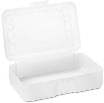Advantus® Gem™ Pencil Box,  Clear, 8 1/2 x 5 1/2 x 2 1/2