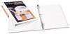 A Picture of product AVE-17144 Avery® TouchGuard™ Protection Heavy-Duty View Binders with Slant Rings 3 3" Capacity, 11 x 8.5, White