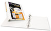 A Picture of product AVE-17144 Avery® TouchGuard™ Protection Heavy-Duty View Binders with Slant Rings 3 3" Capacity, 11 x 8.5, White