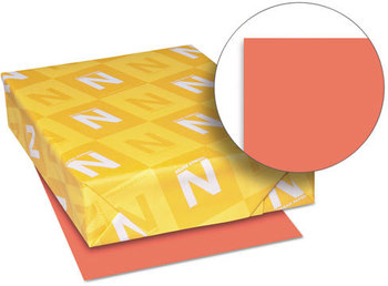 Neenah Paper Exact® Brights Paper,  8 1/2 x 11, Bright Red, 50 lb, 500 Sheets/Ream