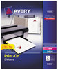A Picture of product AVE-11515 Avery® Customizable Print-On™ Dividers 3-Hole Punched, 5-Tab, 11 x 8.5, White, 5 Sets