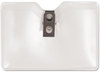 A Picture of product AVT-75411 Advantus® Security ID Badge Holders,  Horizontal, 3 7/8w x 2 5/8h, Clear, 50/Box