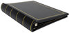 A Picture of product WLJ-039511 Wilson Jones® Looseleaf Corporation Minute Book,  Black Leather-Like Cover, 250 Unruled Pages, 8 1/2 x 11