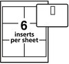 A Picture of product AVE-5384 Avery® Name Badge Holder Kits with Inserts Clip-Style Laser/Inkjet Insert, Top Load, 4 x 3, White, 40/Box