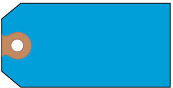 Avery® Shipping Tags Unstrung 11.5 pt Stock, 4.75 x 2.38, Blue, 1,000/Box