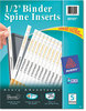 A Picture of product AVE-89109 Avery® Binder Spine Inserts 3" Width, 3 Inserts/Sheet, 5 Sheets/Pack