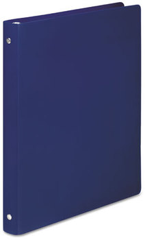 ACCO ACCOHIDE® Poly Round Ring Binder,  23-pt. Cover, 1/2" Cap, Blue