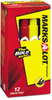 A Picture of product AVE-24800 Avery® MARKS A LOT® Large Desk-Style Permanent Marker Broad Chisel Tip, Assorted Colors, 12/Set (24800)