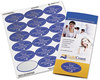 A Picture of product AVE-22829 Avery® Oval Labels with Sure Feed® Technology Print-to-the-Edge 2 x 3.33, White, 8/Sheet, 10 Sheets/Pack