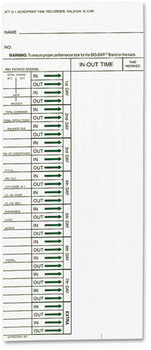 Acroprint® Cards for Model ATT310 Electronic Totalizing Time Recorder,  Weekly, 200/Pack