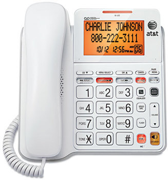AT&T® CL4940 Corded Speakerphone with Digital Answering System,