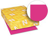 A Picture of product WAU-22881 Neenah Paper Astrobrights® Colored Card Stock,  65 lb., 8-1/2 x 11, Fireball Fuchsia, 250 Shts
