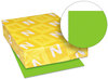 A Picture of product WAU-21811 Neenah Paper Astrobrights® Colored Card Stock,  65 lb., 8-1/2 x 11, Martian Green, 250 Sheets