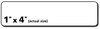 A Picture of product AVE-5261 Avery® Easy Peel® White Address Labels with Sure Feed® Technology w/ Laser Printers, 1 x 4, 20/Sheet, 25 Sheets/Pack