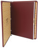 A Picture of product WLJ-039611 Wilson Jones® Looseleaf Corporation Minute Book,  Red Leather-Like Cover, 250 Unruled Pages, 8 1/2 x 11