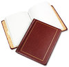 A Picture of product WLJ-039611 Wilson Jones® Looseleaf Corporation Minute Book,  Red Leather-Like Cover, 250 Unruled Pages, 8 1/2 x 11