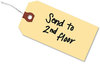 A Picture of product AVE-12601 Avery® Shipping Tags Double Wired 11.5 pt Stock, 2.75 x 1.38, Manila, 1,000/Box