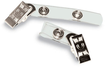 Advantus® Badge Straps with Clips,  Vinyl, 3/8"w, 100/Box