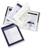 A Picture of product AVE-47696 Avery® Flexi-View® Six-Pocket Organizer Polypropylene 150-Sheet Capacity, 11 x 8.5, Translucent/Navy