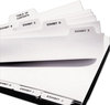 A Picture of product AVE-11376 Avery® Preprinted Legal Exhibit Index Tab Dividers with Black and White Tabs Bottom Style, 27-Tab, A to Z, 11 x 8.5, 1 Set