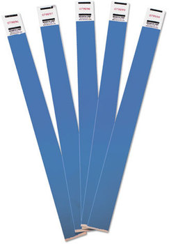 Advantus® Crowd Management Wristbands,  Sequentially Numbered, Blue, 500/Pack