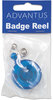 A Picture of product AVT-75472 Advantus® Translucent Retractable ID Card Reel,  34" Extension, Blue, 12/Pack