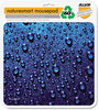 A Picture of product ASP-30182 Allsop® Naturesmart™ Mouse Pad. 8 X 8.75 X .079 in. Raindrops Design.