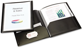 Cardinal® ReportPro™ 10-Pocket Project Organizer,  Letter, Black