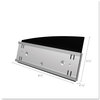A Picture of product DEF-89105 deflecto® Interior Image® Sign Holder,  Landscape, 8 1/2 x 2 Insert, Black/Silver
