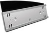 A Picture of product DEF-89105 deflecto® Interior Image® Sign Holder,  Landscape, 8 1/2 x 2 Insert, Black/Silver