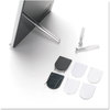 A Picture of product DEF-89105 deflecto® Interior Image® Sign Holder,  Landscape, 8 1/2 x 2 Insert, Black/Silver