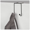 A Picture of product FEL-75510 Fellowes® Wire Partition Additions™ Coat Hook Double-Garment 4 x 5.13 6, Over-the Panel Mount, Black
