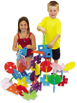 Chenille Kraft® WonderFoam® Giant Design Shapes,  Assorted, 40 Pieces