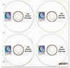 A Picture of product CLI-61948 C-Line® Deluxe CD Ring Binder Storage Pages,  Standard, Stores 8 CDs, 5/PK