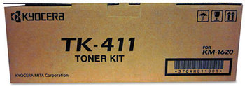 Kyocera TK411 Toner, 15,000 Page-Yield, Black