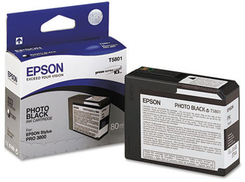 Epson® T580100 - T582000 Ink,  Photo Black