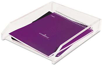 Kantek Clear Acrylic Letter Tray,  Acrylic, Clear