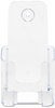 A Picture of product DEF-77501 deflecto® DocuHolder® for Countertop or Wall Mount Use,  4-3/8w x 3-1/4d x 7-3/4h, Clear