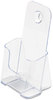 A Picture of product DEF-77501 deflecto® DocuHolder® for Countertop or Wall Mount Use,  4-3/8w x 3-1/4d x 7-3/4h, Clear