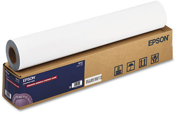 Epson® Enhanced Adhesive Synthetic Paper,  24" x 100 ft, White