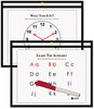 A Picture of product CLI-42620 C-Line® Reusable Dry Erase Pockets,  Open on 2 Sides, 9 x 12, Asst. Primary Colors, 25/PK