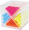 A Picture of product DEF-350201 deflecto® Stackable Cube Desktop Organizer,  Clear Plastic, 6 x 6 x 6