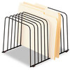 A Picture of product FEL-72112 Fellowes® Wire Desktop Organizer 11 Sections, Letter to Legal Size Files, 9" x 11.38" 8", Black