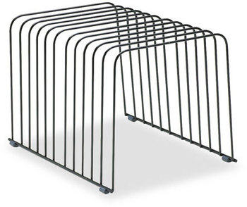Fellowes® Wire Desktop Organizer 11 Sections, Letter to Legal Size Files, 9" x 11.38" 8", Black