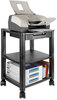 A Picture of product KTK-PS510 Kantek Mobile Printer Stands,  Two-Shelf, 17w x 13-1/4d x 14-1/8h, Black