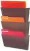 A Picture of product DEF-64302 deflecto® Unbreakable DocuPocket® Wall Files,  Legal, Smoke
