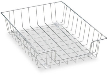 Fellowes® Wire Desk Tray Organizer 1 Section, Letter Size Files, 10" x 14.13" 3", Silver